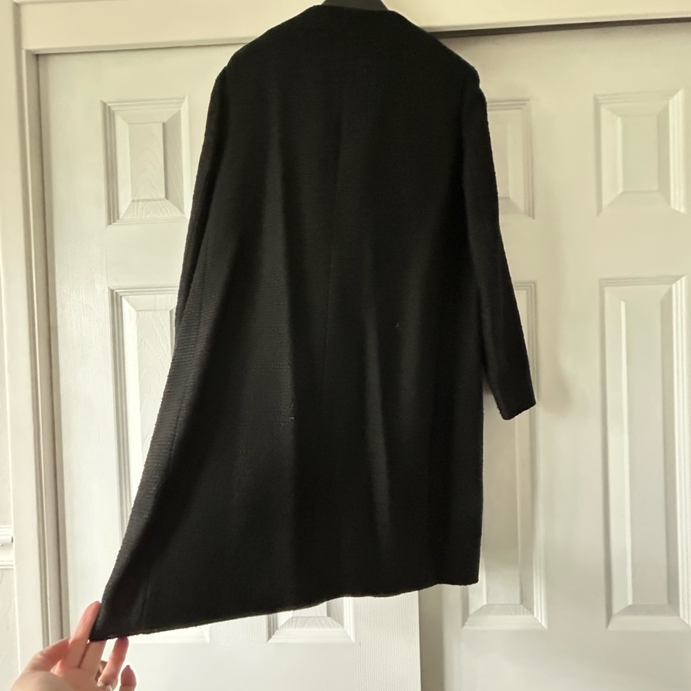 Kate Spade Black Flower Jacket Timeless Design - Picture 6 of 8